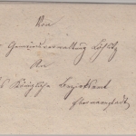 Bayern - Waischenfeld 27/3 Zier-K1 Dienstbrief "Wendekuvert" Löhlitz 1870
