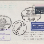 BRD - SST Ebermannstadt 1983 Zuleitungspost LH-Erstflug Frankfurt a/M - Ankara