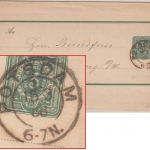 DR - Potsdam 1. 15.3.88 K2 3 Pfg. Ganzsache Streifband n. Königsberg