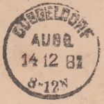 DR - Remscheid Deutz Banhpost-L3 + Stations-Ra1 Lennep 5 Pfg. Ganzsache 1881
