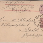DR - 5 Pfg. Ganzsache+Zusatz Eilkarte Zittau - Görlitz 1884