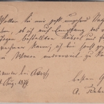 DR - Reichenbach Eger Bahnpost-Ra3 + Stations-L1 Elster 5 Pfg. Ganzsache 1879