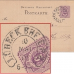DR - Lübeck Bhf. E.P.B. 10. MAI 78 Hufeisen-Stpl. 5 PfgE. Ganzsache n. Mölln