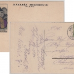 Bayern - Hersbruck Bavaria im SVC Studentenkarte gelaufen 1923