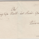 Bayern - Lauf 12/9 Fingerhut-K1 Francobrief Ottensoos - Nürnberg 1849