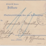 Bayern - Lauf a/P. 1912 Empfangsbestätigung f. Postanweisung n Kucha Nachporto