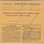 Bayern - 80+50 Pfg. Luitpold/Ludwig Paketkarte Rupprechtstegen 1917