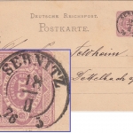 DR - Sebnitz 18. II 76 nachv. sächs. K2 5 Pfg. Ganzsache n. Dettelbach