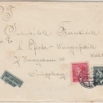 B&M - 50 H.+1,20 K. AH Luftpostbrief Prag - Augsburg 1944