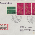 BRD - Bayreuth Richard Wagner festspiele Einschreibebrief Sonder-R-Zettel 1971