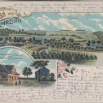 Bayern - Fernreuth Wirtschaft Totale farb. Mehrbildlitho ca. 1900/gelaufen 1919