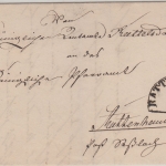 Bayern - Rattelsdorf 14/1 HKS Dienstbrief n. Kuttenhausen Post Seßlach 1865