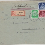 DR - Wonses 28. JUN 36 bayer. K1 Einschreibebrief n. München