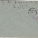 DR - Pfaffendorf ü. Ebern Landpost-Ra2 Einschreibebrief n. Nürnberg 1944