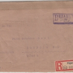 All.Bes. - Pegnitz (9.1.46) Bezahlt Ra1 (mit "am") Einschreibebrief n. Leipzig