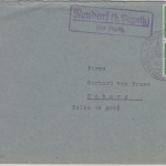 BRD - Neudorf (b.Pegnitz) ü. Pegnitz Landpost-Ra2 Brief n. München 1956