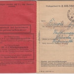 DR - München/Waldsassen Postsparbuch letzte Auszahlung Waldsassen 4.4.45