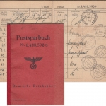 DR - München/Waldsassen Postsparbuch letzte Auszahlung Waldsassen 4.4.45