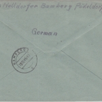 All.Bes. - Bamberg 5 - 18.10.45 hds. Gebühr bezahlt Ortseinschreibebrief