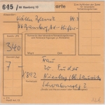 BRD - 6x50+2x20 Pfg. kl. Bauwerke Paketkarte Bamberg 10 - Niesky 1966