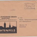 DR - Lichtenfels 1937 illustr. Brief d. AOK n. München