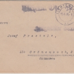All.Bes. - Michelau Ofr. Notstempel L1 Gebühr bezahlt Brief Lichtenfels 13.4.46