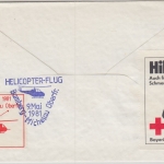 BRD - Michelau 1981 Helikopterpost anl. Briefmarkenausstellung