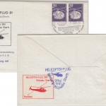 BRD - Michelau 1981 Helikopterpost anl. Briefmarkenausstellung