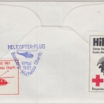 BRD - Michelau 1981 Helikopterpost anl. Briefmarkenausstellung