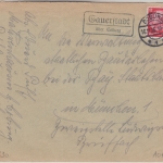 DR - Gauerstadt ü. Coburg Landpost-Ra2 Brief n. München 1936