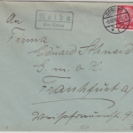 DR - Neida ü. Coburg Landpost-Ra2 Brief n. FFM 1936