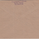 All.Bes. - Coburg 28.11.45 Ortsdienstbrief (Finanzamt) entnazifiziertes Kuvert