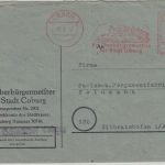 All.Bes. - Coburg 1947 24 Pfg. AFS "Der Oberbürgermeister" Brief n. Sibratshofen