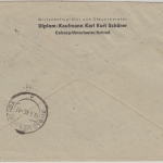 All.Bes. - Coburg 7.6.46 84 Rpf. Gebühr bezahlt L2 Einschreibebrief