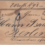 Bayern/Preussen - Kulmbach 24/6 HKS Wertbrief (98 Gulden) n. Berlin ca. 1865