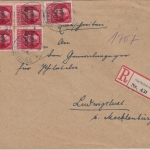 Bayern - 5x10 Pfg. Ludwig/Freistaat Einschreibebrief Stadtsteinach 1920