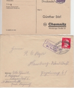 DR/All.Bes. - Lanzendorf ü. Neuenmarkt Landpost-Ra2 versch. Typen 1943/48