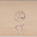 Bayern - Kronach 28/10 K1 (Sonderform) unfrank. Brief n. Mitwitz 1882 Nachporto