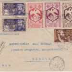 Franz. Äquatorial-Afrika - 2x1,60 Fr. Crampel u.a. Luftpostbrief i.d. SCHWEIZ