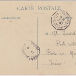 Franz. Somaliküste - 5 C. Moschee Karte Schiffspost Reunion - Marseille 1910