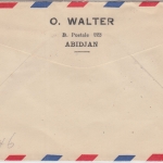 Franz. Westafrika - 8 Fr. Kriegsende u.a. Luftpostbrief Abidjan - Solothurn 1946