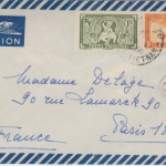 Franz. Indochina - 2 P. Flugpostausg. u.a. Luftpostbrief Saigon - Paris 1950