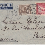 Franz. Indochina - 36 C. Flugpostausgabe u.a. Luftpostbrief Saigon - Paris 1938