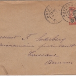 Franz. Indochina - 10 C. Ganzsache Brief Haiphon - Tourane 1914