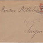 Franz. Indochina - 10 C. Ganzsache Brief Cha...(?) - Saigon 1918