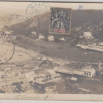 Franz. Indochina - Haiphong seltene sw-Fotokarte m. 1 C. Allegorie 1904