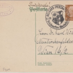 DR - Belgard (Persante) Briefmarken-Werbeschau SST Drucksache n. Wien 1938