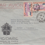 Tunesien - 2x1,30 Fr. Flugpostausg./Überdruck Luftpostbrief n. USA Tunis 1936