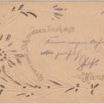 Bayern - Schwarzenbach a/S. handgemachte Grußkarte Bahnpost Hof Nürnberg 1900