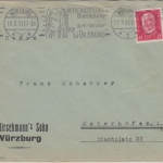 DR - Würzburg 1931 Riemenschneider-Ausstellung Masch.stpl. Brief n. Osterhofen